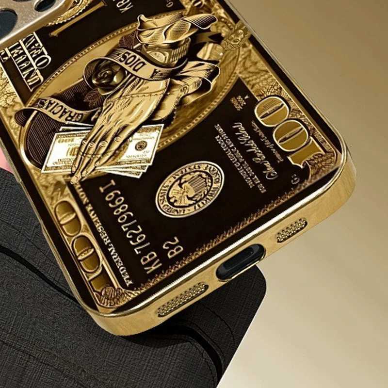 Wealth Pattern Gold Metallic Paint Phone Case For iPhone 17 16 15 14 13 12 11 Pro Max 15 14 Plus 17 Air 16E Cover C251209