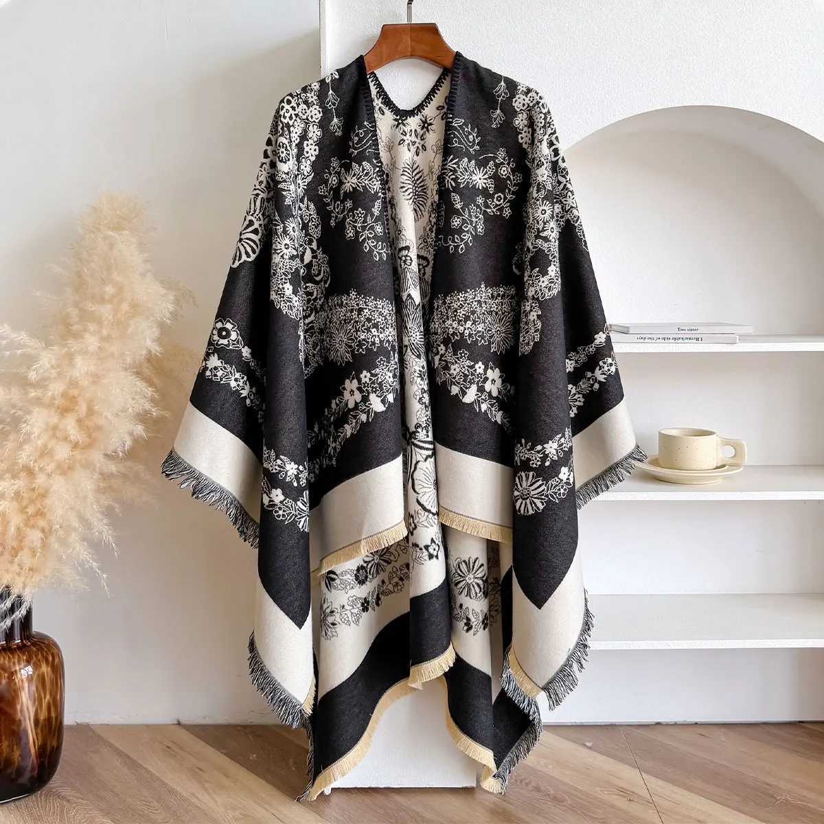 Luxury Luxury Brand Imitation Cashmere Women Two-sided Square Scarf Winter Warm Shawl Bandana Pashmina Female Foulard Thick Blanket Y251208