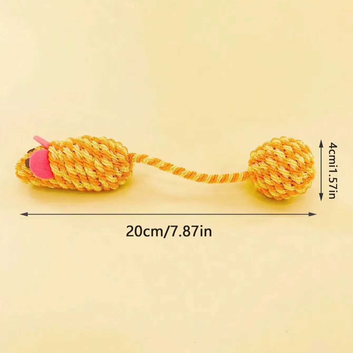 1PC Pet Cat Toy Knitting Mouse Tail Ball Teasing Cat Toy Rustling cosas para gat Cat Play Toy for Pet Use Only M251209