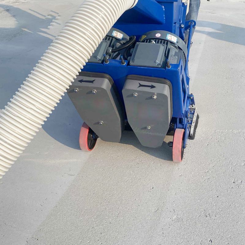 Metal Blades Concrete Floor Road Portable Steel Roller Turntable Crawler Industrial Vacuum Tunnel Coil Shot Blasting Machine