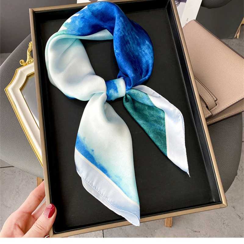 Luxury New Women Silk Printed Design Scarf For Women Fashion Neck Tie Hand Bag Foulard Wrist Kerchief Shawl Wraps Hajib Silk Scarves Y251208