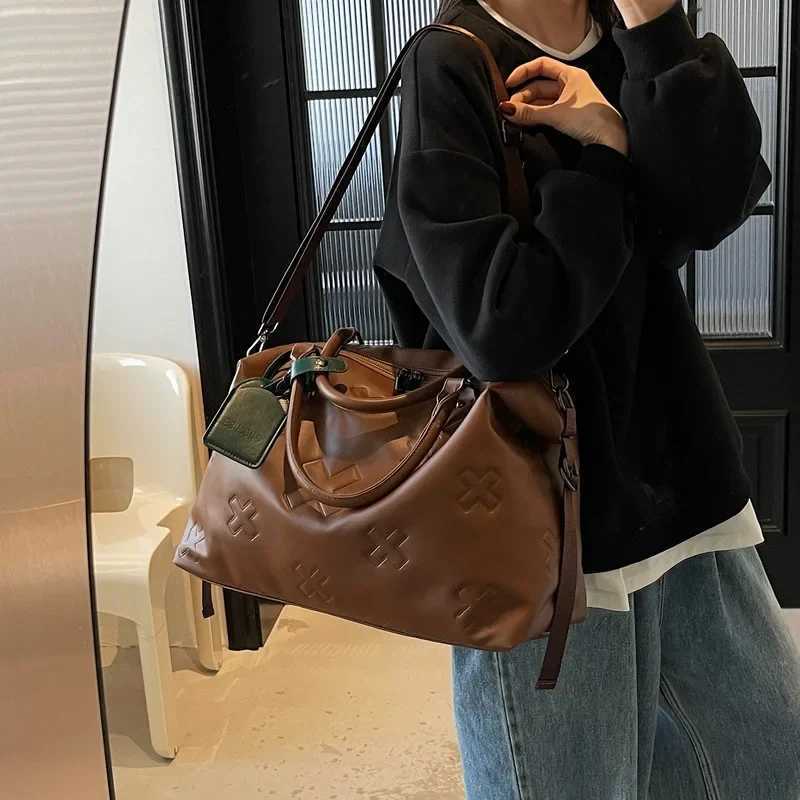 New PU Large-Capacity Travel Bag for Wen - Dry Wet Separati Business/Gym Handheld Carry- Y251209