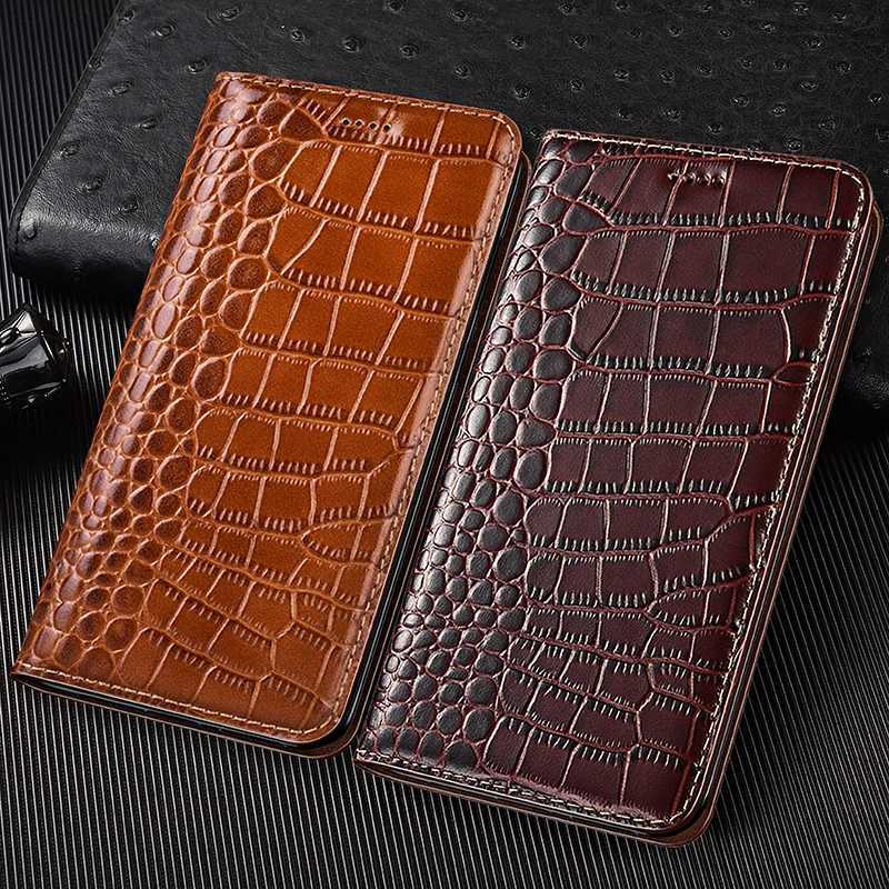 For iPhone 7 8 X XS XR 11 12 13 14 15 16 16E Pro Plus Max Case Crocodile Genuine Leather Flip Wallet Cover Cases C251209