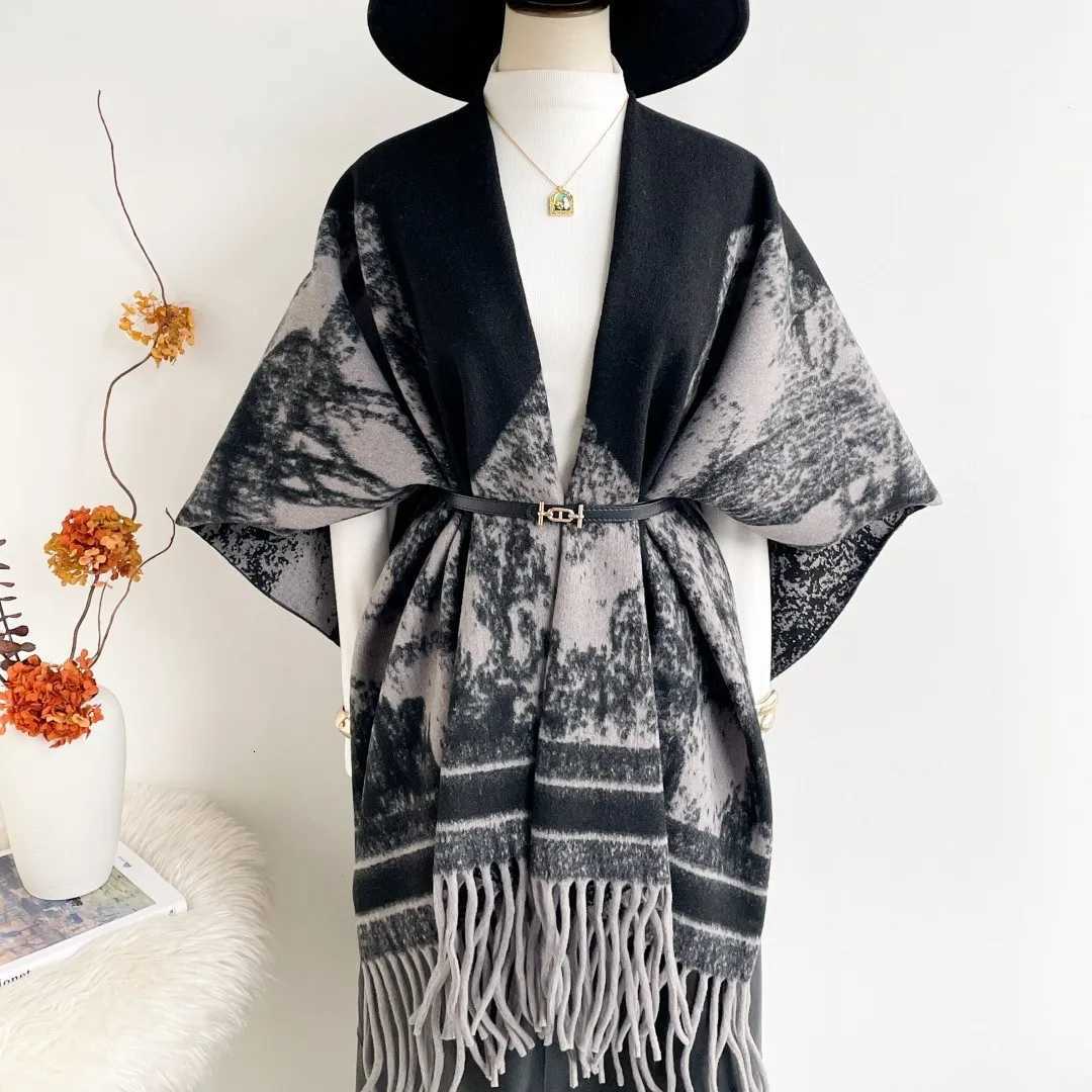 Luxury Luxury Winter Shawl Women Cashmere Scarf Warm Tassels Pashmina Brand Female Shawls Wraps Thick Soft Bufanda Poncho Scarves Y251208