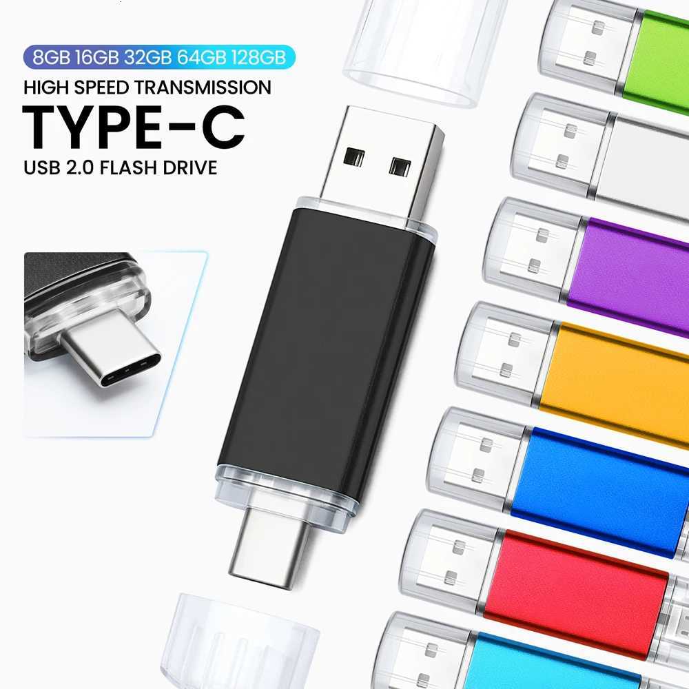 USB C Thumb Drive 64GB USB20 to USB Type-c Flash Drive High-Speed Transmission Memory Stick for pro GalaxyiPad PC C251209