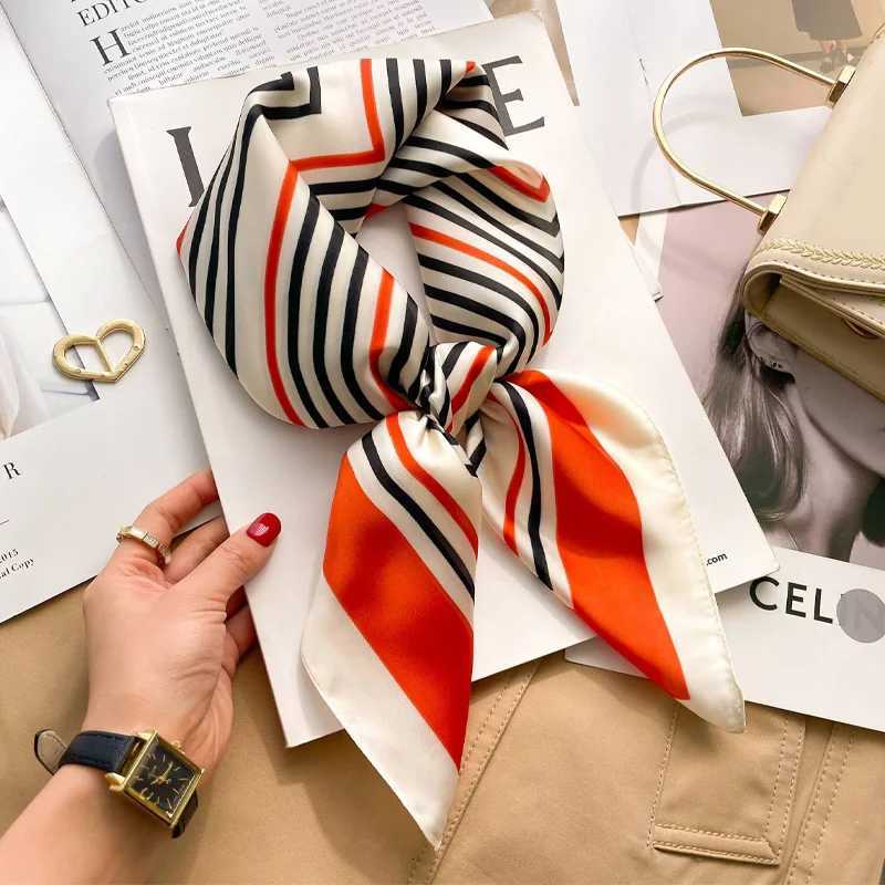 Luxury Luxury Silk Shawl Square Scarf Women Summer Hijab Wraps Neckerchief Female Hair Bands Ribbon Headband Bandana Foulards Femme Y251208