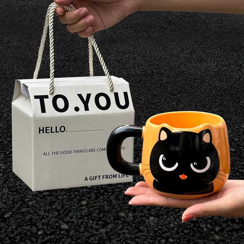 Birthday Gift for Girls Creative Cat g for Best Friend Water Cup High-Value Practical Cup for Boys Ceramic Cup H251209