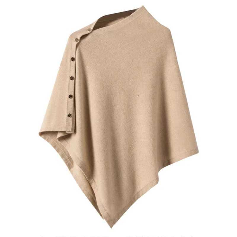 Luxury 2025 New Large Shawl for Womens Spring and Autumn Fashion Versatile Diagonal Buckle Loose High-end Cape Knitted Shawls Y251208