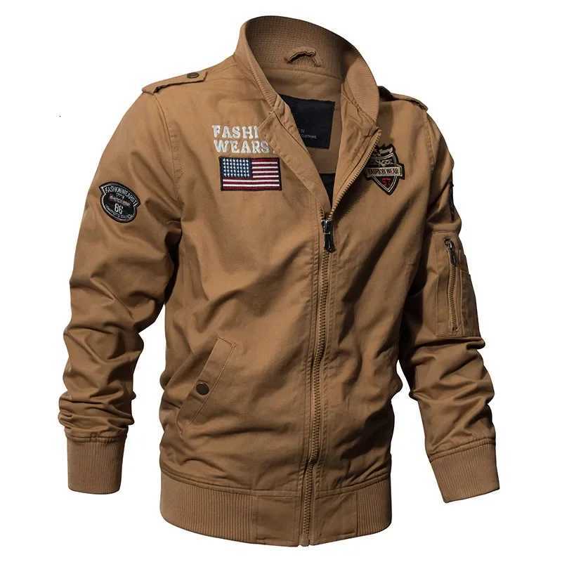 New Spring Military Style Pilot Jacket Multi-pocket Men Tactical Flight Jacket Autumn US Air Force Motorcycle Outwear Cotton W251209