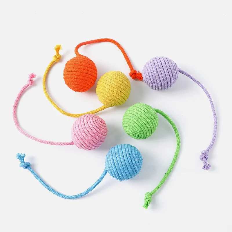 3pcs Cat Toys Cat Voice Toys Cat Teasing Balls Pet Grinding Knots Bite Resistant Cat and Dog SuppliesPet Giftscat supplies M251209