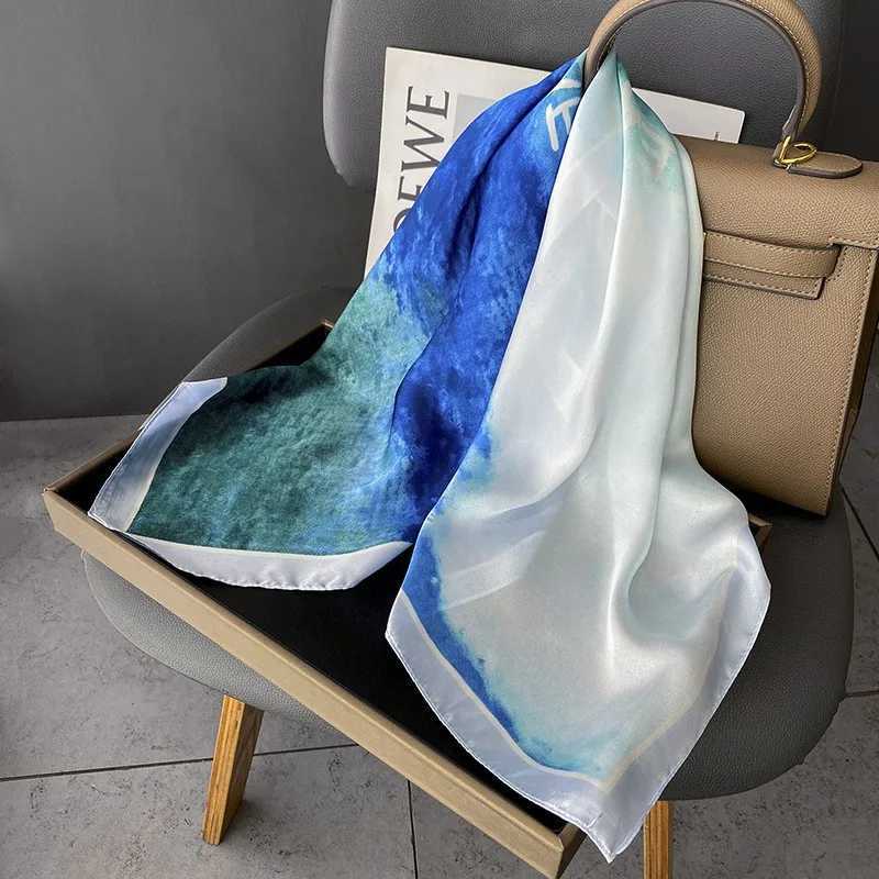 Luxury New Women Silk Printed Design Scarf For Women Fashion Neck Tie Hand Bag Foulard Wrist Kerchief Shawl Wraps Hajib Silk Scarves Y251208