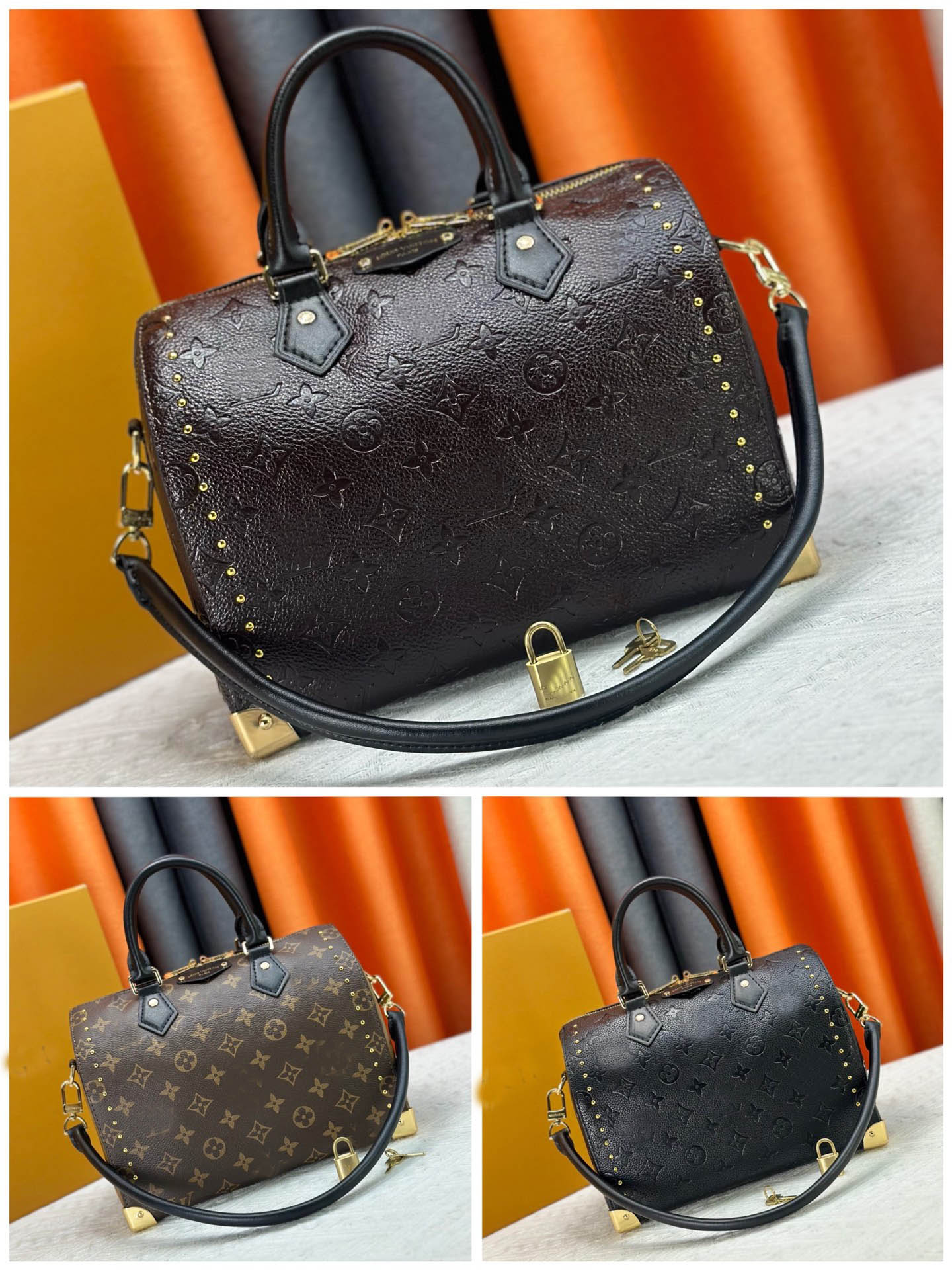 Designer Speey Trunk Pillow Bag Women Shoulder Bags Spring Boston Bag Fashion Tote Bag Luxury Handbags Lady Crossbody Bag Letters Flower Printed Purse M26181