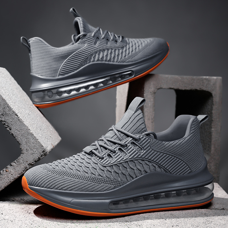 2026 New Summer Men's Sneakers Breathable Air Cushion Shock-Absorbing Size 48 Big Size Trendy Running Shoes Outdoor Athletic Footwear