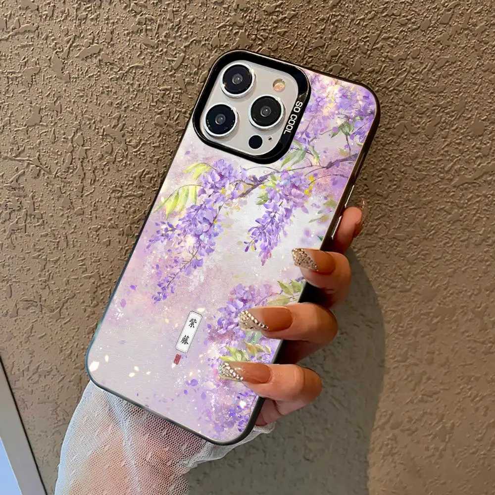 Wisteria Flower Mobile Phone Case Suitable for iPhone 1716 15 14 13 12 11 Pro Max Plus with A Shock Resistant Matte Back C251209