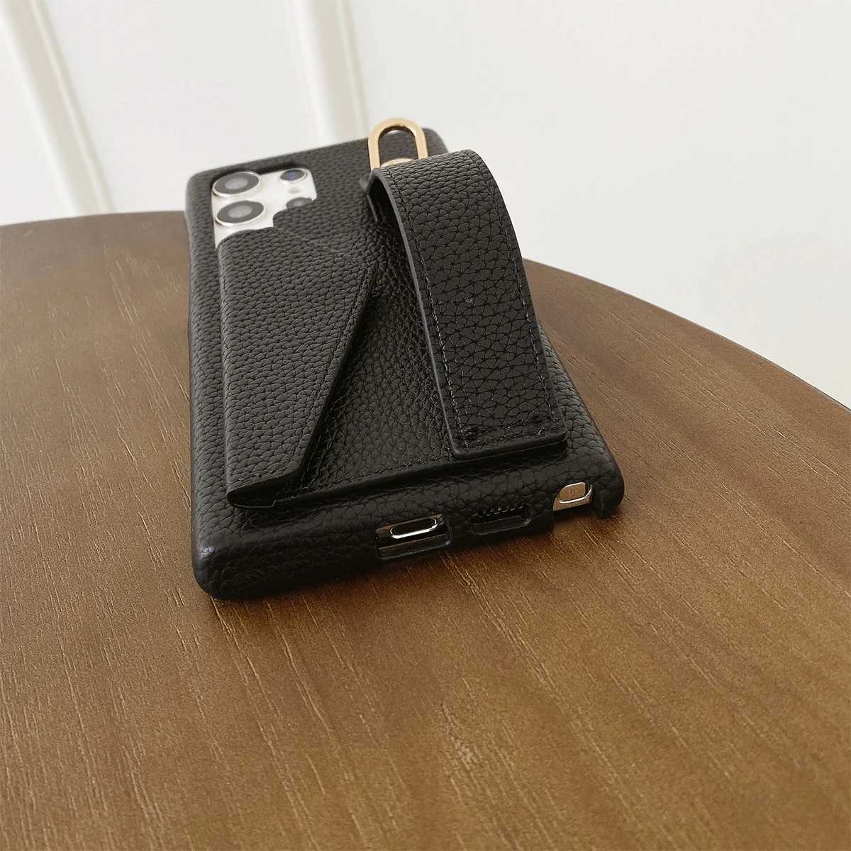 Luxury PU Leather Wrist Strap Wallet Case For Galaxy S25 S24 S23 S21 S20 FE S22 Plus Note 20 tra A52 A53 A54 C251209