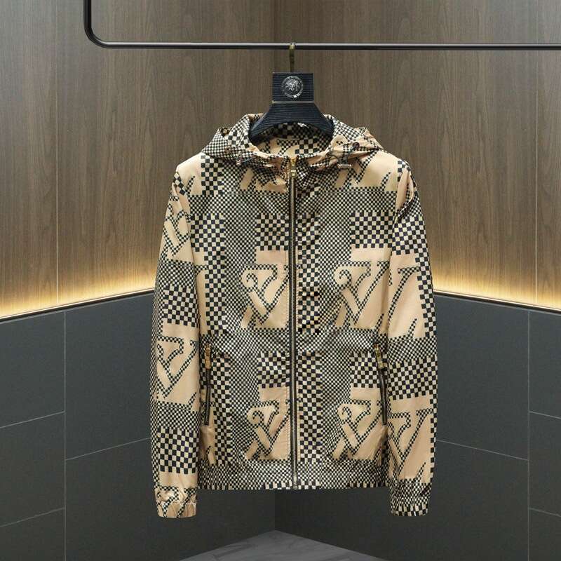 2025 Spring And Autumn European Station Trendy Brand Style Light Luxury Jacket Korean Fashion Hooded Design Men's Coat
