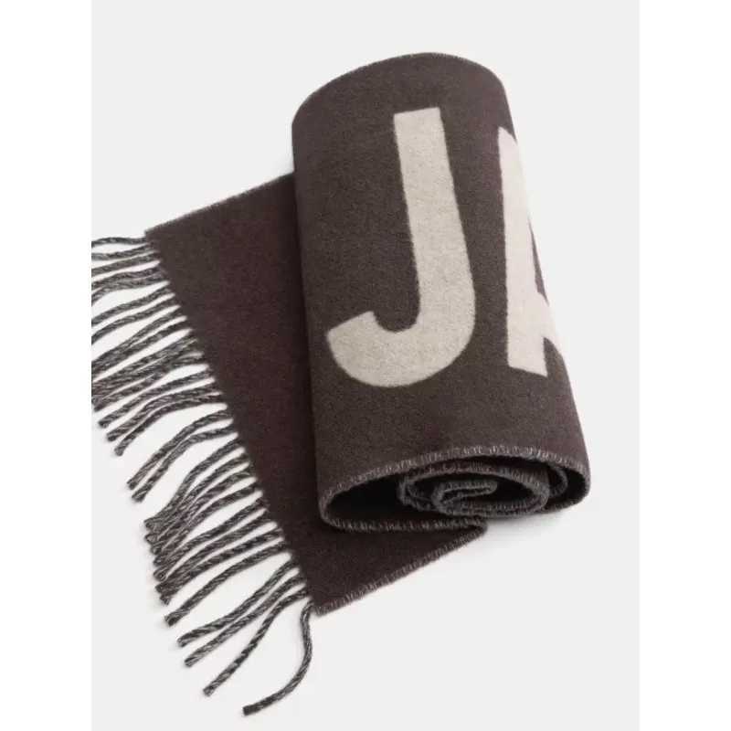 Luxury New cashmere scarf letter scarf autumn and winter Nordic style woven gift tassel five color scarf shawl Y251208