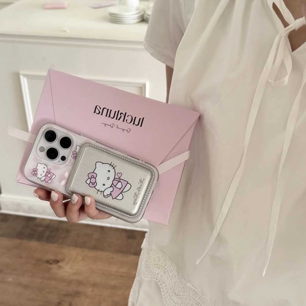 Cute Angel Phone Case For iPhone 17 16 15 14 13 12 Pro Max Magnetic Grip Holder Wireless Charge Cover C251209