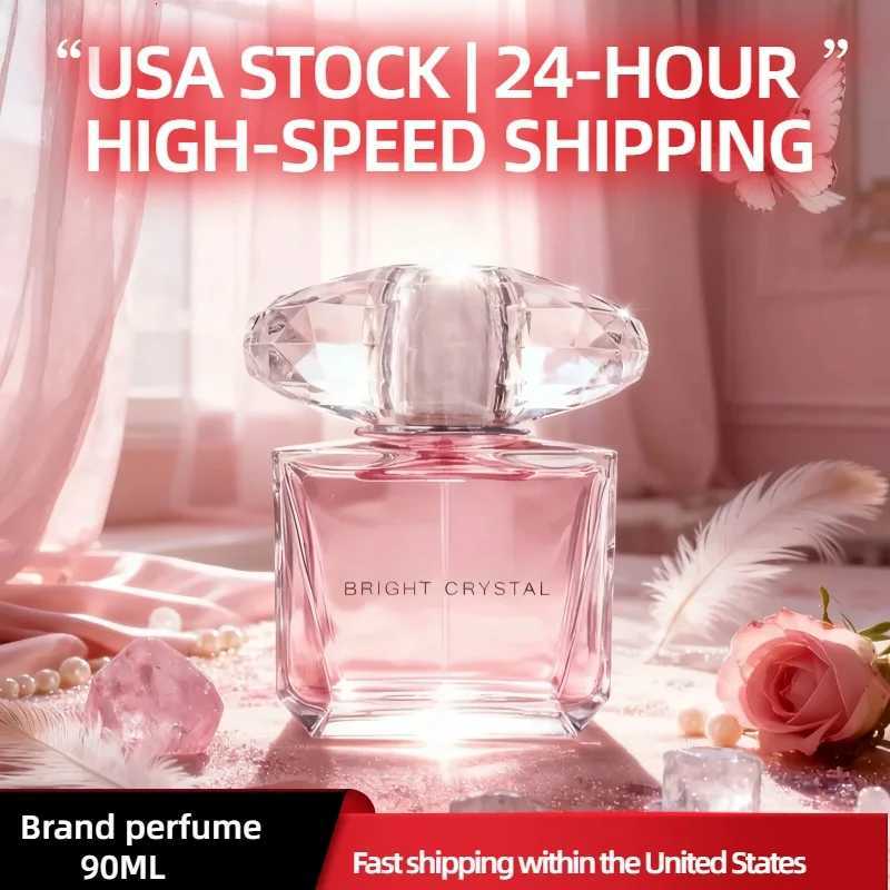 Elegant Floral Perfume for Women 90MLCrystal Diamond Bottle Romantic Light Fragrance Long Lasting Scent Perfect for DatingT251209