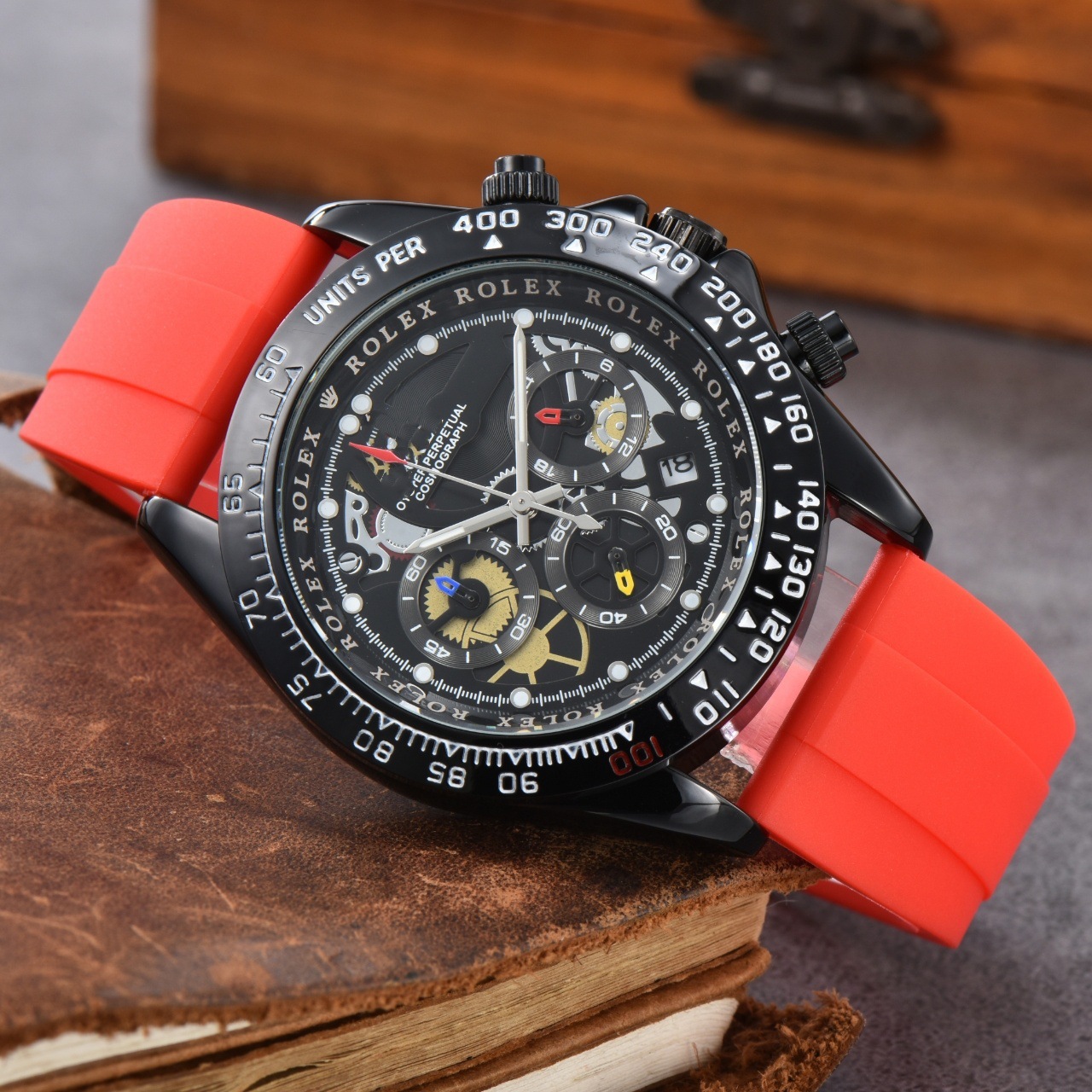 New Top-brand multi-functional men's wristwatches with stylish silicone straps - wholesale of men's wristwatches 01