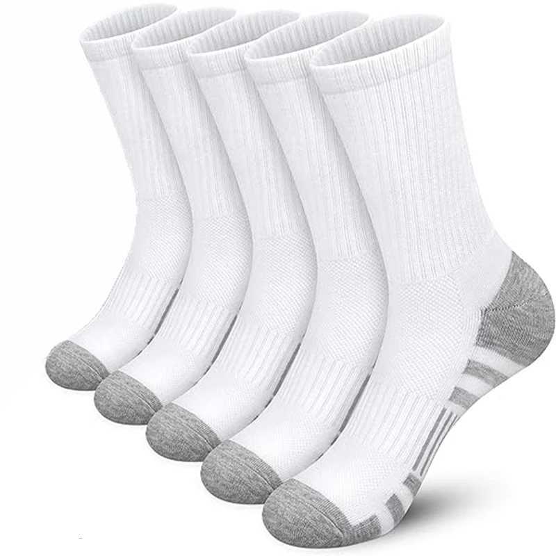 5 pairs of mens seasonal sports socks sports running socks breathable and comfortable easy to match with mid length socksT251209