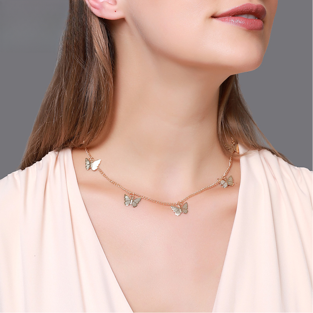 Luxury Short Necklace Simple Sweet Single Free free shipping Shipping Layer Women's Designer designer Collarbone Chain