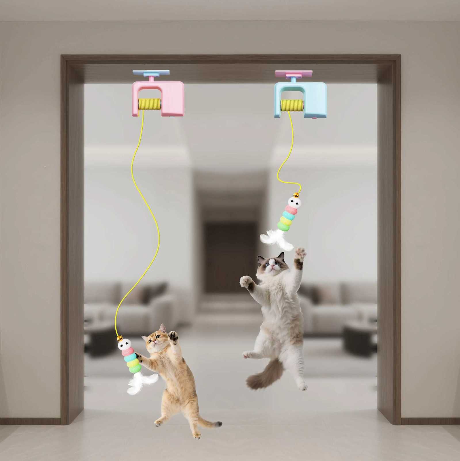 Cat toy hanging self-play amusement cat yo-yo toy physical exercise electric teasing cat toy M251209