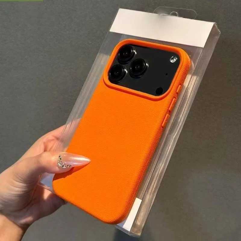 17Prax S Cowhide Leather Case for iPhone 17 Pro Max Cover iPhone17 Air PU Leather Official Style Phone Cover C251209