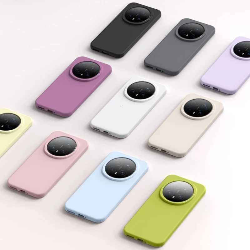 Liquid Soft Silicone Case For Honor Magic 8 Pro 5G Luxury Cfortable Feel Built in Flocking Protection Back Cover Bumper C251209