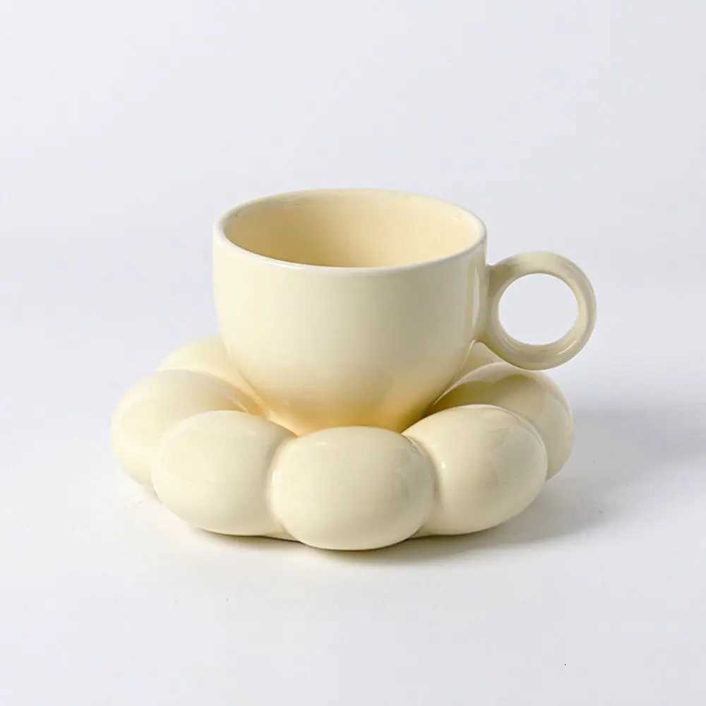 Fashion Coffee g Set Ceramic Flower Shape Tea Cups Milk Cup Breakfast H251209