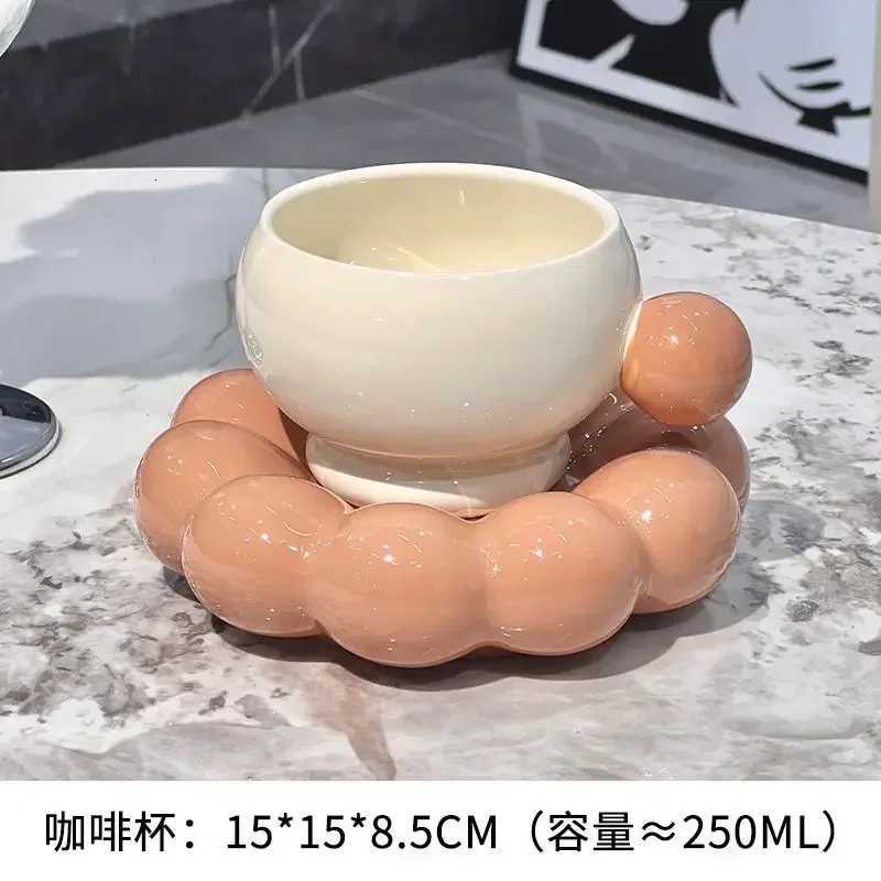 Fashion High Aesthetic Premium Afternoon Tea Coffee Cup Dish Set Couples He Ceramic g Off Design Afternoon Tea Cup H251209