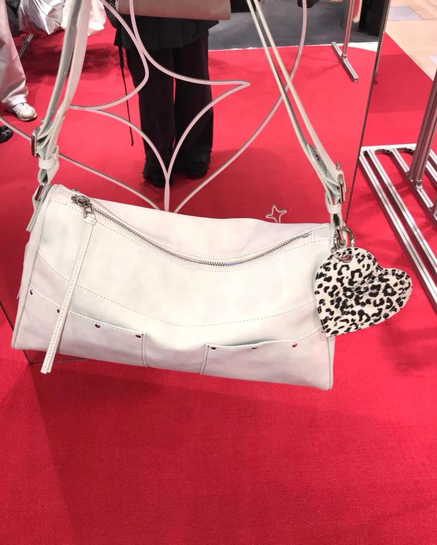 RE Niche Hot Chick Style Mti-Pocket Shoder Bag Leopard Print Bag Cmuter Shoder Crossbody Tote Bag for Wen Y251209