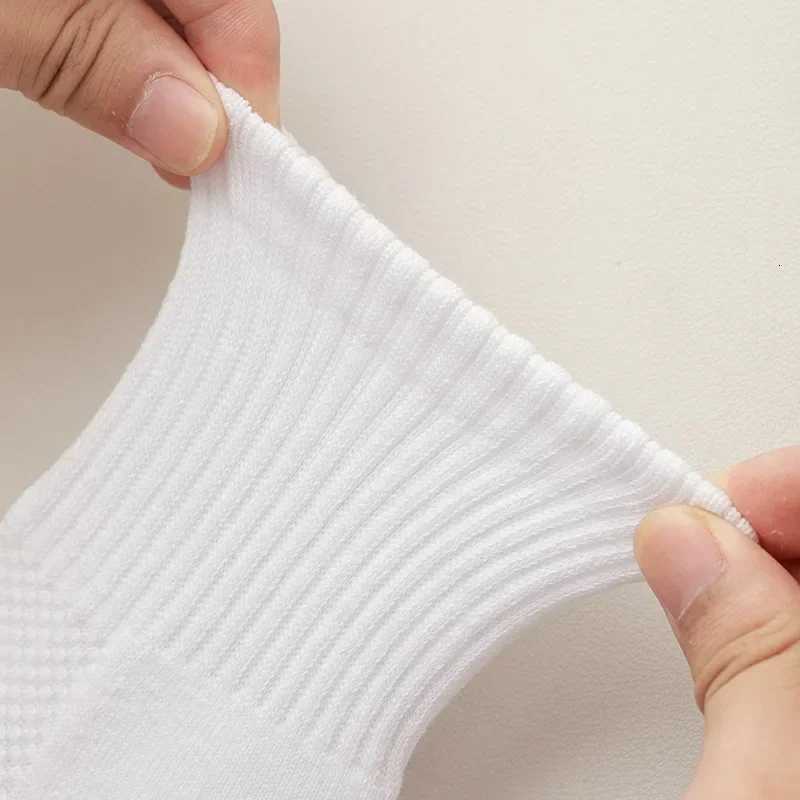 10pairs Socks Mens Cotton Deodorant Winter Towel Bottom with Velvet Mid-tube White Stockings Thickened Sports Basketball SocksT251209