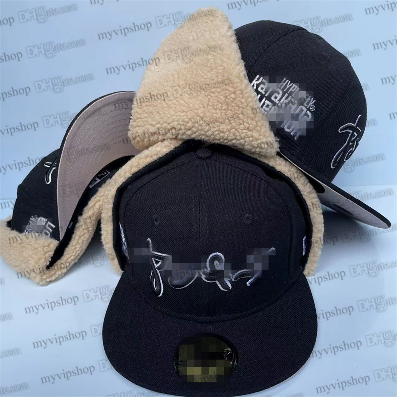 2025 Men's Baseball Fitted Hats Funny Cute angel stitched Full Closed earmuff Caps Sport Designer Team Cap Winter Warm earshield trucker Hats High Quality De9-3