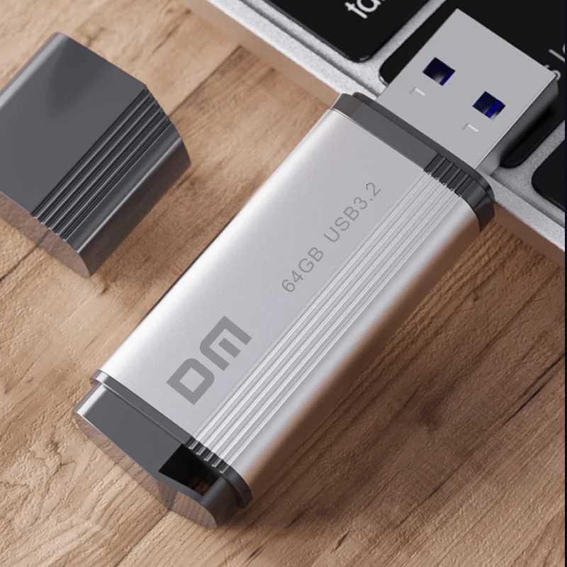 DM USB Flash drive USB32 high speed PD196 64GB 128G 256G Metal Flash Drive C251209