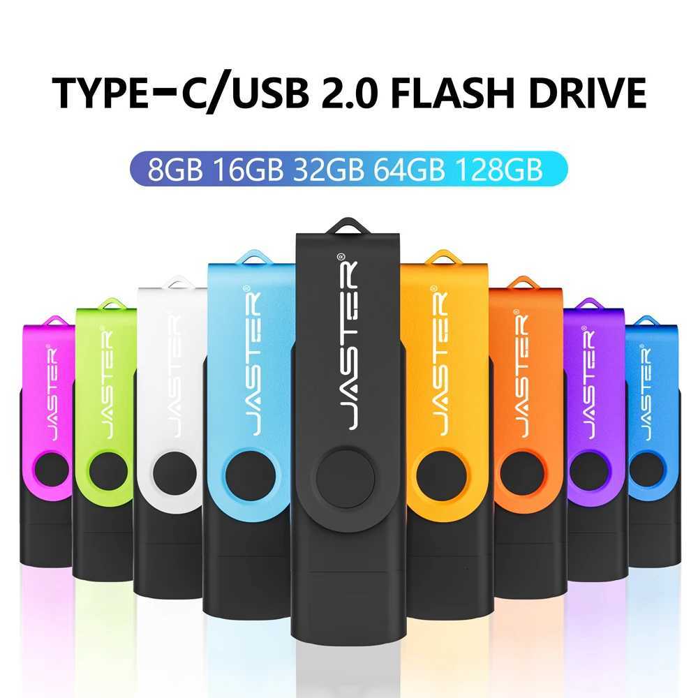 Metal OTG 2 IN 1 Type C pen drive 128GB usb memory stick 4GB 8GB 32GB 64GB 128GB cle usb cle usb flash drive memoria usb C251209