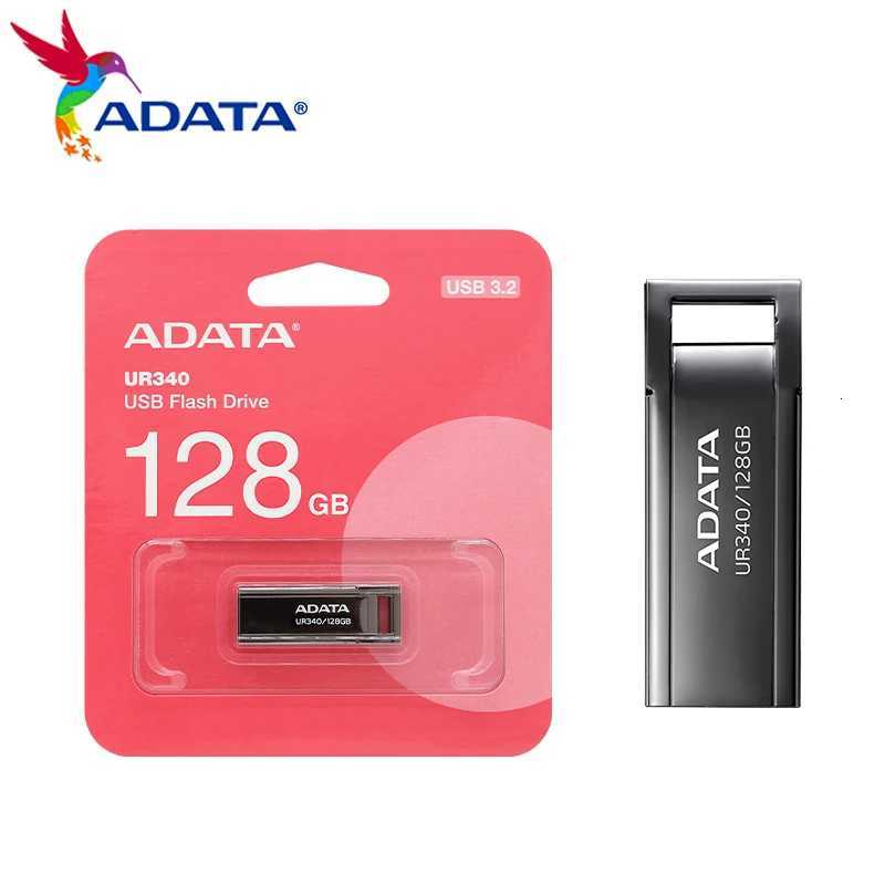 ADATA UR340 USB Flash Drive 32GB 64GB 128GB USB 32 Gen1 High Speed pendrive usb stick for PC Cputer Laptop Desktop C251209