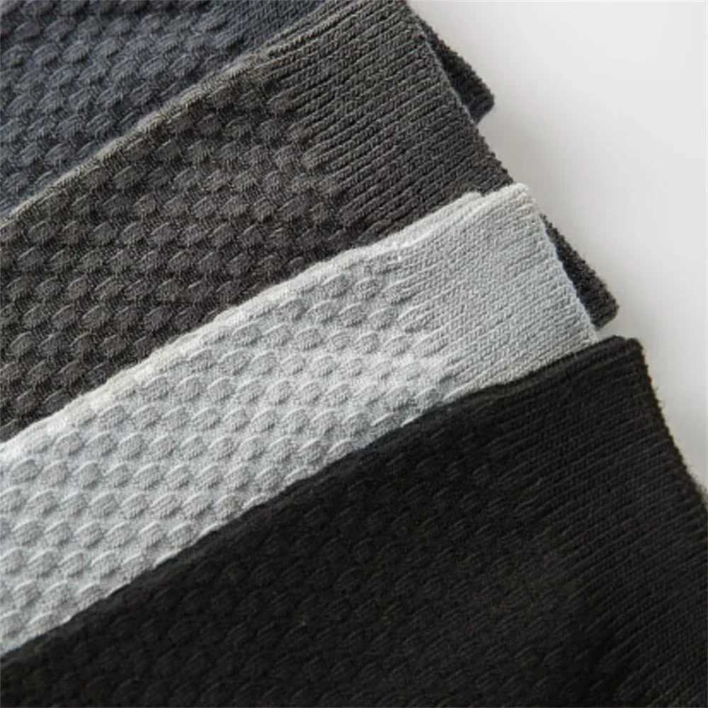 8 Pairs/Pack Bamboo Fiber Socks Men High Quality Business Socks Male Running Mid Tube Anti Sweat Breathable Casual Socks 38-44T251209