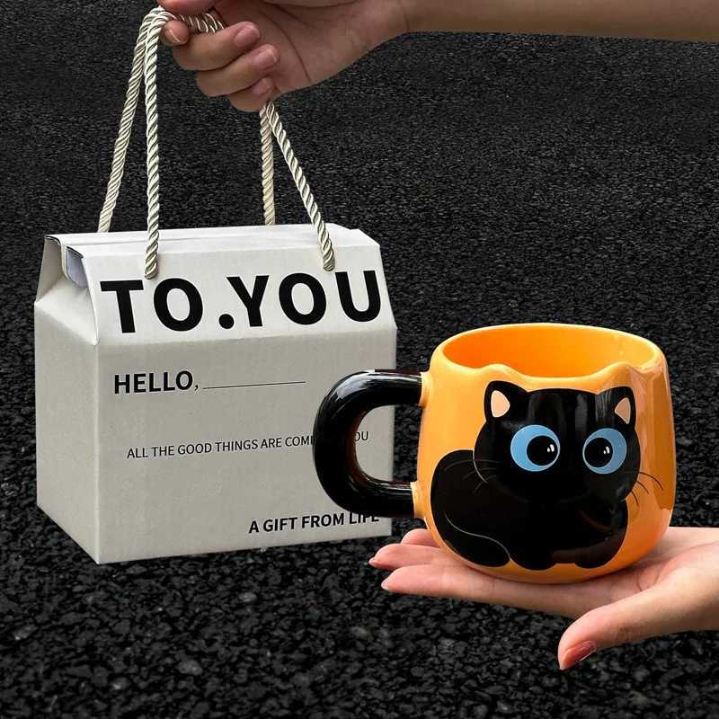 Birthday Gift for Girls Creative Cat g for Best Friend Water Cup High-Value Practical Cup for Boys Ceramic Cup H251209