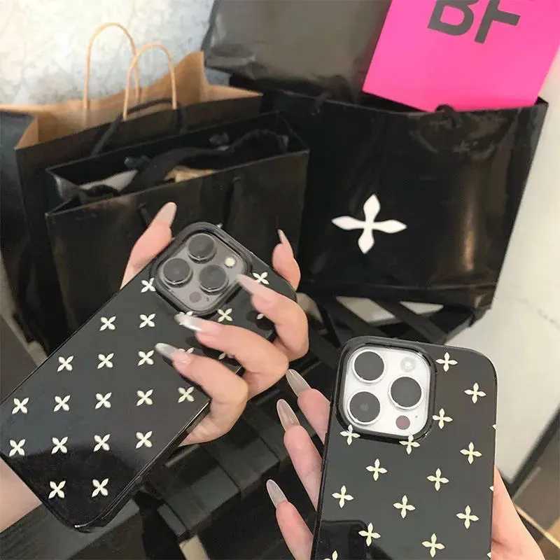 Ins Niche Cool Cross Flower Phone Case For iPhone 16 15 14 13 12 11 Pro XS Max 7 8 Plus MINI Niche Dopamine Girl Y2K Phone Cases C251209