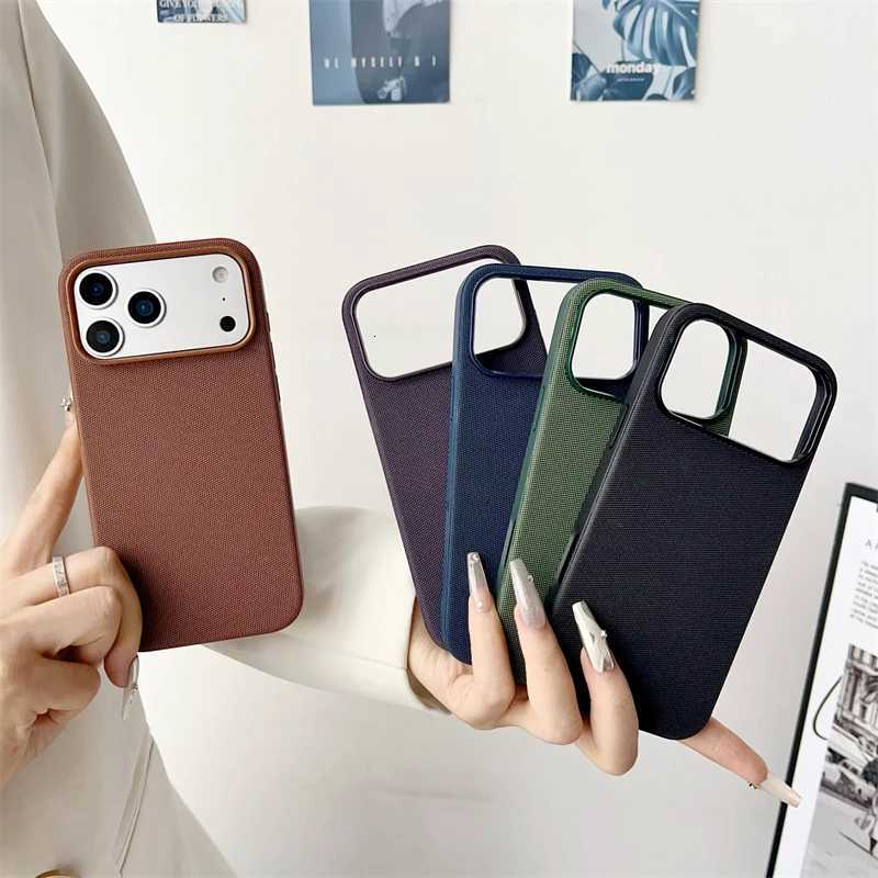 Tech Fabric Woven Magnetic Phone Case for IPhone 17 16 Pro Max 17Pro 16Pro IPhone17 IPhone16 Mag Safe Shockproof Cover C251209
