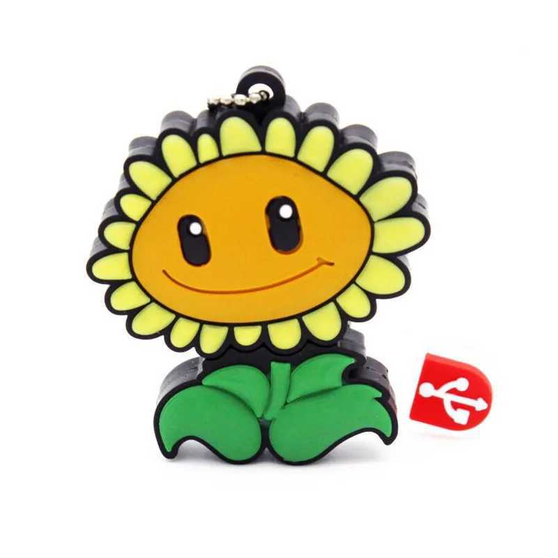 JASTER Cartoon Suower USB 20 Flash Drive 100 Real Capacity 32GB 64GB 128GB Creativity Pen Drives Student Gifts Memory Stick C251209
