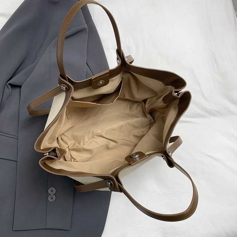 Brand quality large capacity canvas bags luxury designer wen bags big totes handbag fem crossbody shoder bag casual purse Y251209