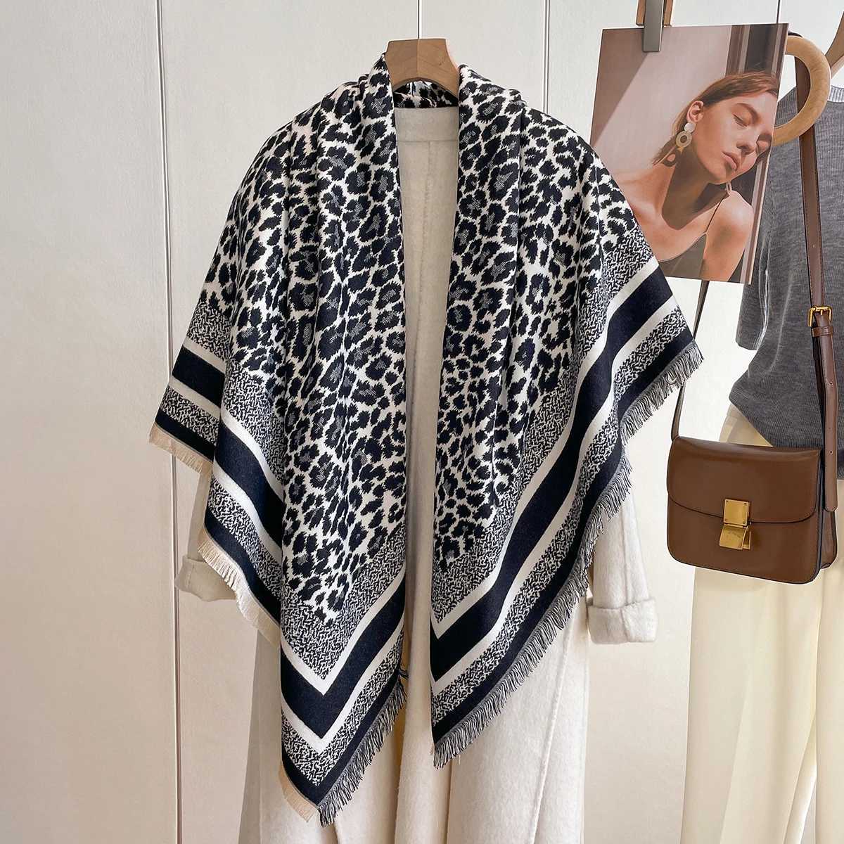 Luxury New Warm Winter Scarf Cashmere Women Pashmina Design Print Shawls Wrap Female Thick Blanket Soft Bufanda Stoles Fashion Kerchief Y251208