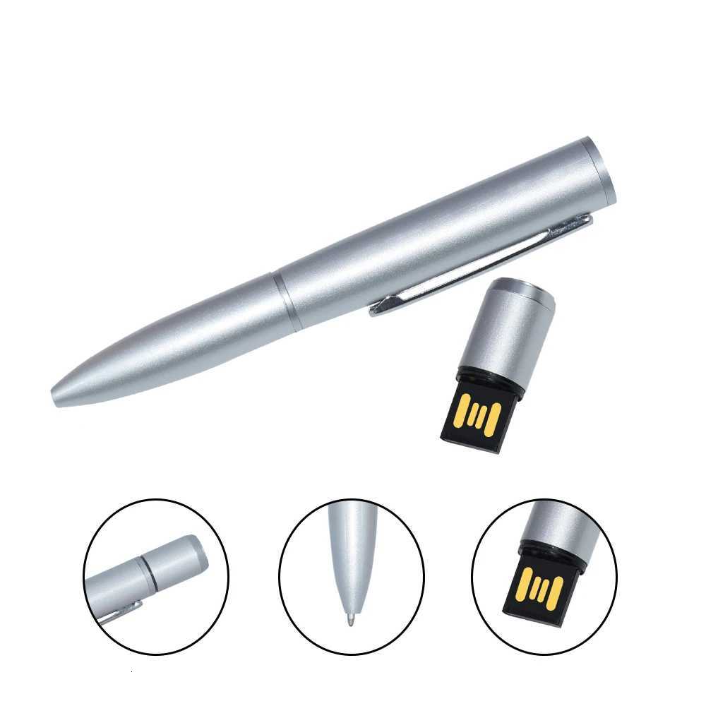 USB Flash Drive 128GB U Disk Fashion Ballpoint Pen Drive Memory Cards Real capacity 64GB 32GB 16GB 8GB Pendrive USB Flash Memory C251209