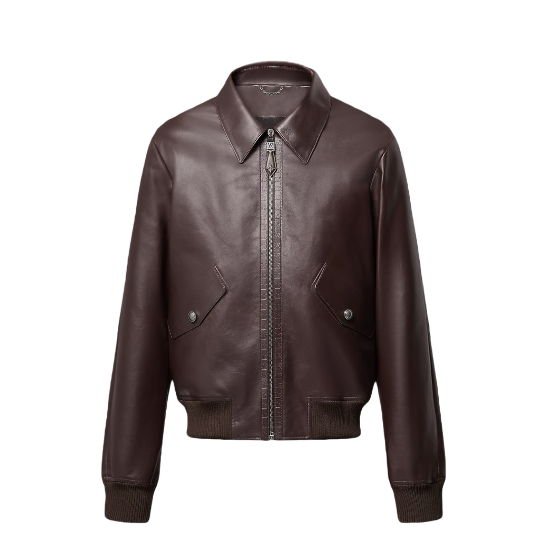 L0UIS brand designer Mens leather jacket tailored order luxury gift Valentines Fathers Christmas