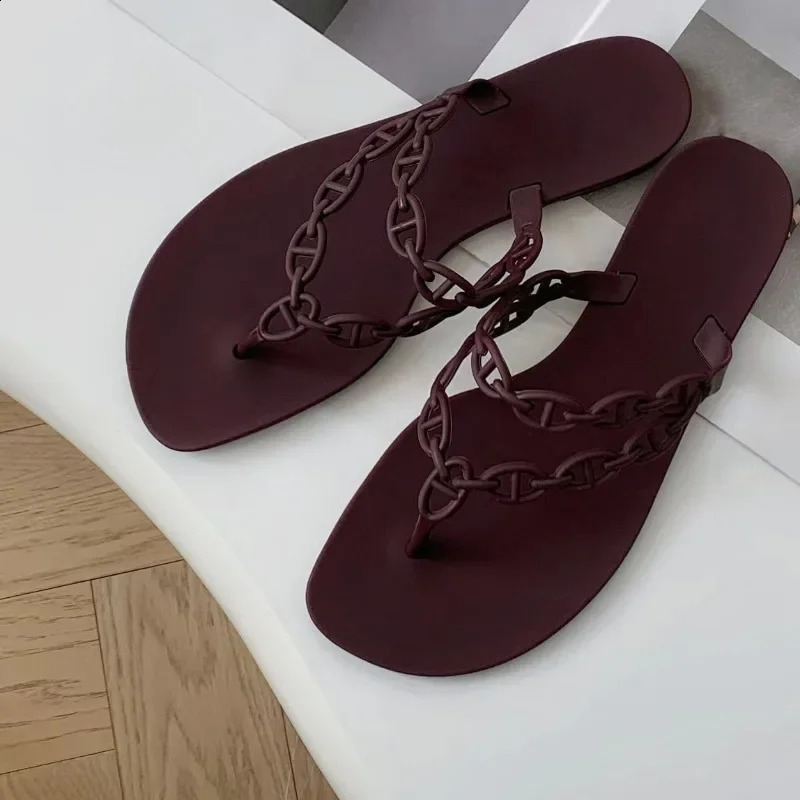 2025 Summer Women Slippers Bow Flip Flops Rivet Flats Sandals Outdoor Transparent Crystal Beach Shoes Female Open Toe Shoes 251204
