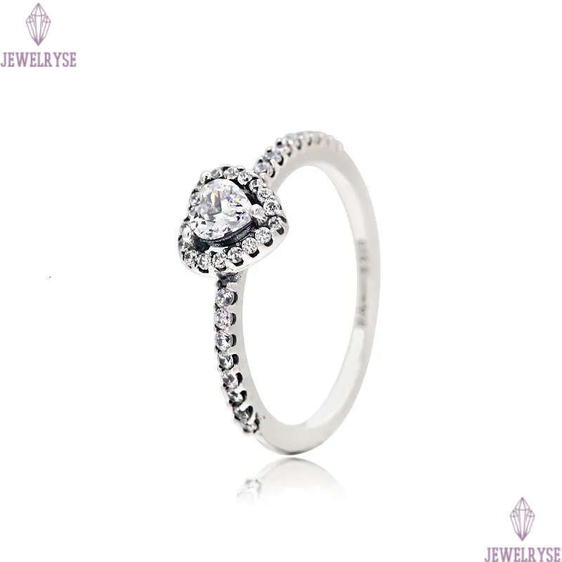 Rose gold Pink stone Engraved Love Heart Rings with Retail Box Real 925 Silver CZ diamond Women Wedding Nail Engagement Promise Ring Factory wholesale