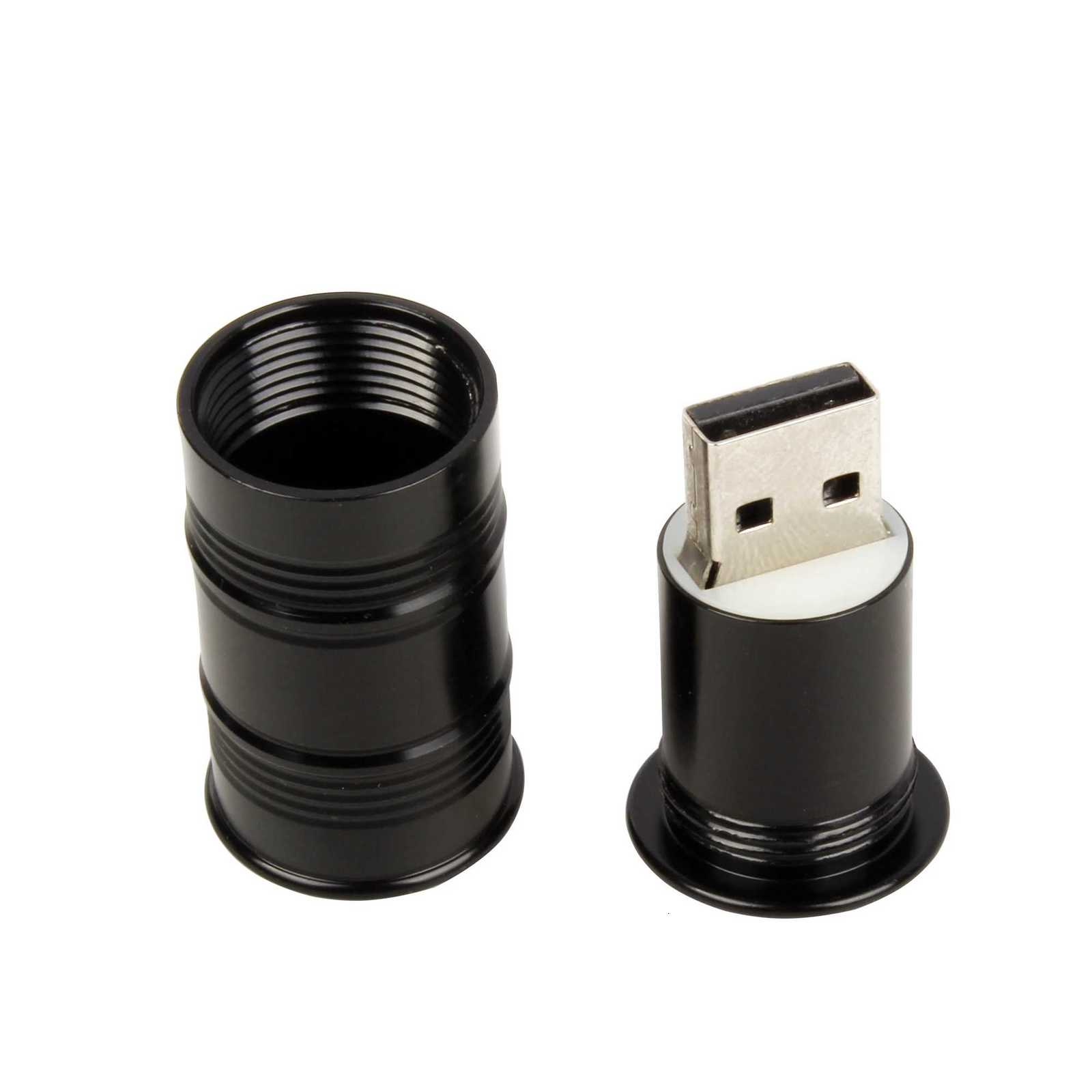 Oil Barrels USB 20 Flash Drive 128GB Metal Pen Drive High-speed Memory Stick 64GB/32GB/16GB waterproof U Disk Gifts C251209