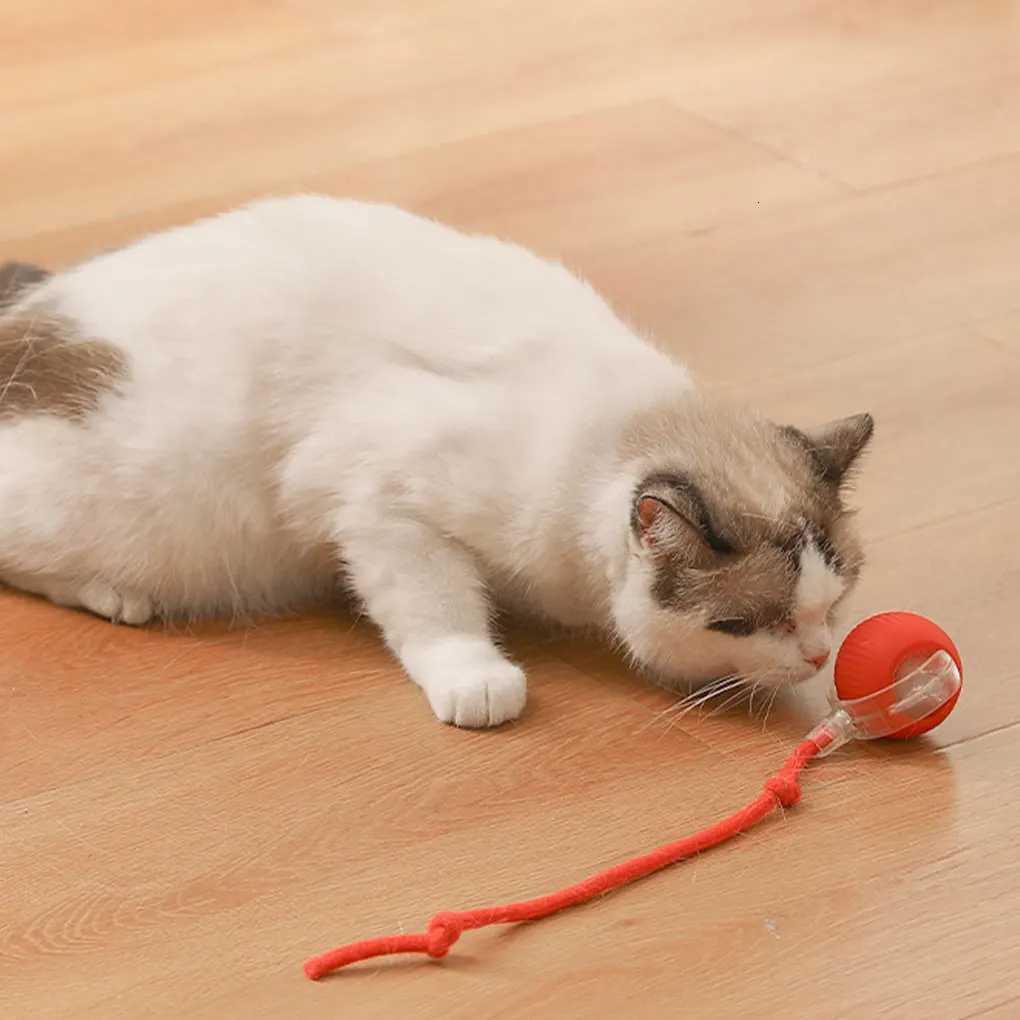 Electric Automatic Rolling Cat Ball - Smart Sensor Rechargeable Interactive Toy with Teaser Bird Cat Toy for Cats M251209